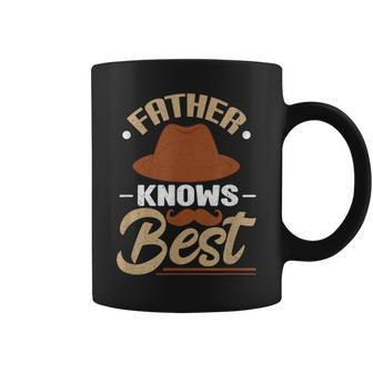 Dad Knows Best Mustache Gentlemen Coffee Mug - Thegiftio UK