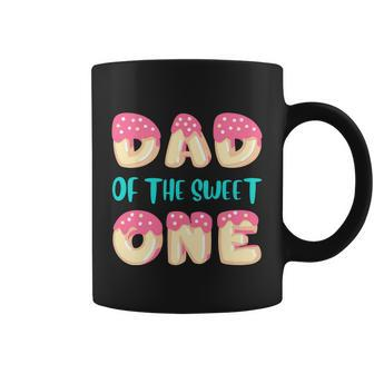 Dad Of Sweet One First Birthday Matching Family Donut Theme Graphic Design Printed Casual Daily Basic Coffee Mug - Thegiftio UK