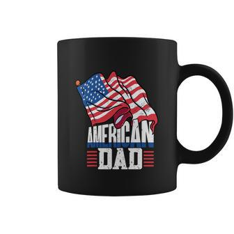 Dad Patriotic American Flag 4Th Of July Coffee Mug - Monsterry
