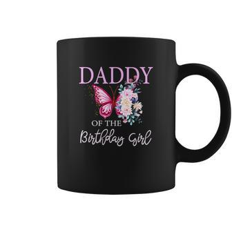 Daddy 1St First Birthday Matching Family Butterfly Floral Coffee Mug - Monsterry