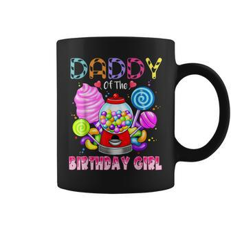 Daddy Of The Birthday Girl Candyland Candy Birthday Party Coffee Mug - Seseable