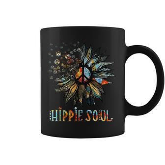 Daisy Peace Sign Hippie Soul Sunflower Peace Symbol Lover Coffee Mug - Thegiftio UK