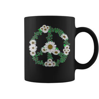 Daisy Peace Sign Wildflower Gardener Hippie Coffee Mug - Thegiftio UK