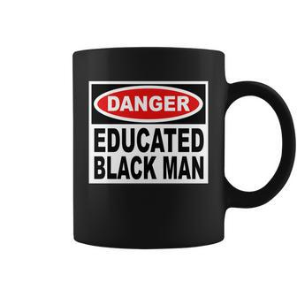 Danger Educated Black Man V2 Coffee Mug - Monsterry