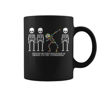 Dare To Be Yourself Autism Awareness Tshirt Coffee Mug - Monsterry DE