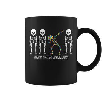 Dare To Be Yourself Autism Awareness Tshirt Coffee Mug - Monsterry