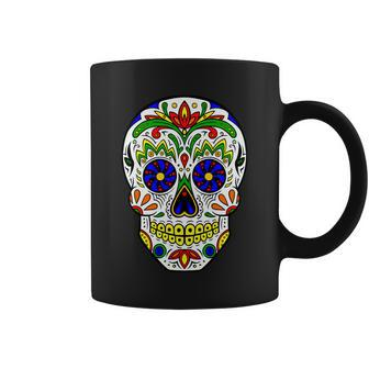 Day Of The Dead Skull Dia De Los Muertos Coffee Mug - Monsterry DE