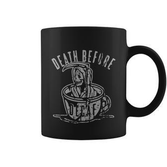 Death Before Decaf Coffee Mug - Monsterry