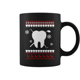 Dentist Ugly Christmas Sweater Coffee Mug - Monsterry