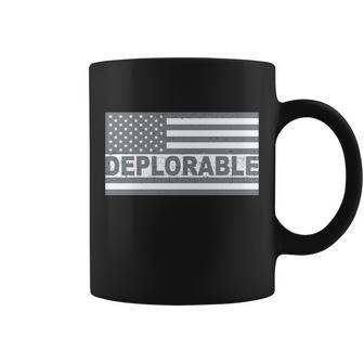 Deplorable American Usa Flag Tshirt Coffee Mug - Monsterry AU
