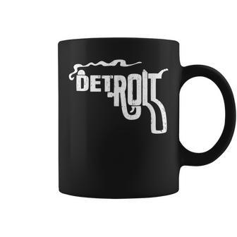 Detroit Smoking Gun Vintage Coffee Mug - Thegiftio UK