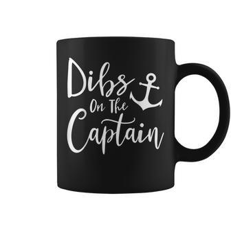 Dibs On The Captain Fire Captain Wife Girlfriend Sailing Coffee Mug - Thegiftio UK