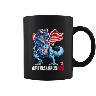 Dinosaur 4Th Of July Amerisaurus Rex Funny Coffee Mug - Monsterry CA
