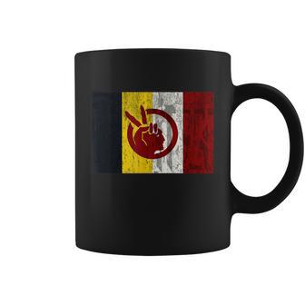 Distressed American Indian Movement Coffee Mug - Monsterry