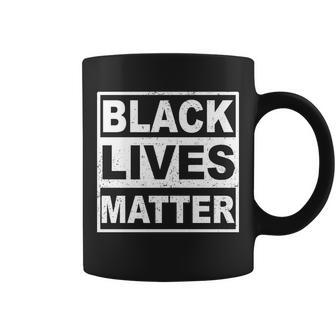 Distressed Black Lives Matter Logo Tshirt Coffee Mug - Monsterry