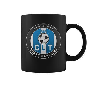 Distressed Charlotte North Carolina Clt Soccer Jersey V2 Coffee Mug - Monsterry UK