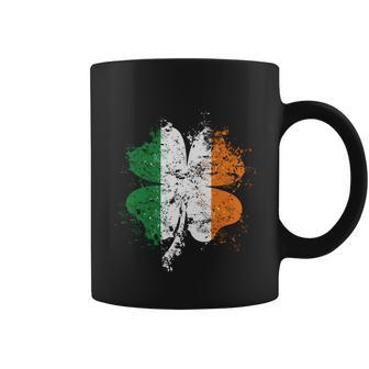 Distressed Shamrock Irish Flag St Patricks Day Ireland Meaningful Gift Coffee Mug - Thegiftio UK