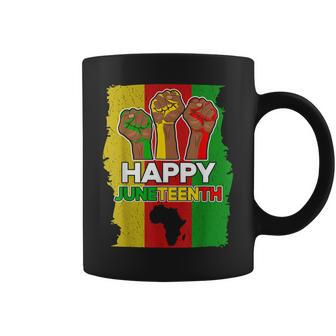 Distressed Vintage Happy Junenth Ancestors Black African Coffee Mug - Thegiftio UK