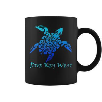 Dive Key West Vintage Tribal Turtle Scuba Vacation Gift Coffee Mug - Thegiftio UK