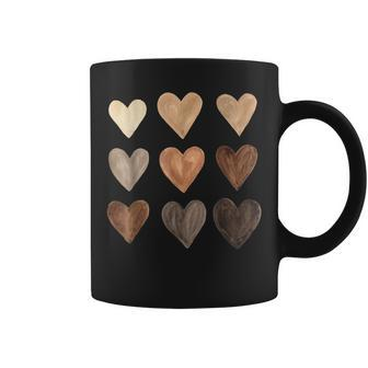 Diversity Heart Skin Tones Black Pride Melanin Kindness Gift V2 Coffee Mug - Thegiftio UK