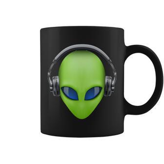 Dj Alien Headphones Tshirt Coffee Mug - Monsterry UK