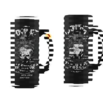 Do Not Pet The Fluffy Cows Bison Yellowstone National Park Coffee Mug - Thegiftio UK