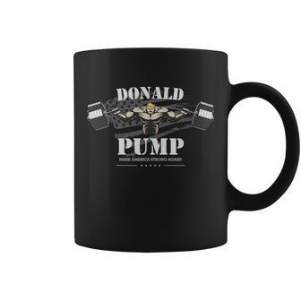 Donald Pump Make America Strong Again V2 Coffee Mug - Monsterry DE