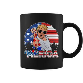 Donald Trump Merica Salt Bae Coffee Mug - Monsterry DE