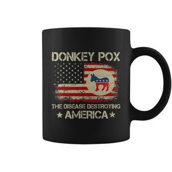 Donkey Pox The Disease Destroying America Funny Anti Biden Coffee Mug - Monsterry