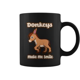 Donkeys Smile Cute Mule Cute Gift Coffee Mug - Monsterry