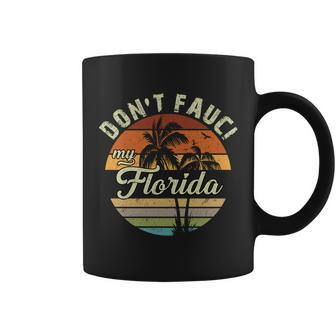 Dont Fauci My Florida Retro Palm Trees Coffee Mug - Monsterry UK