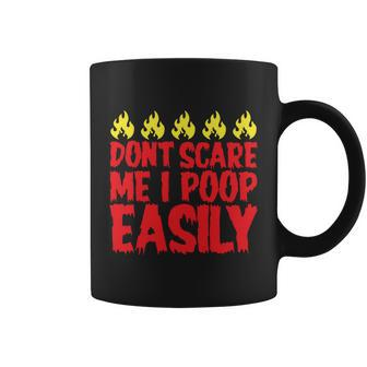 Dont Scare Me I Poop Easily Halloween Quote Coffee Mug - Monsterry AU