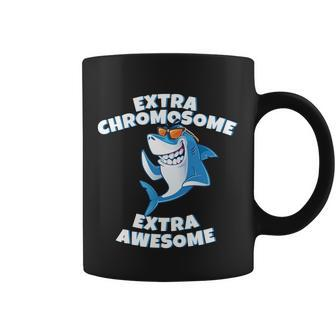 Down Syndrome - Extra Chromosome Shark Coffee Mug - Monsterry DE
