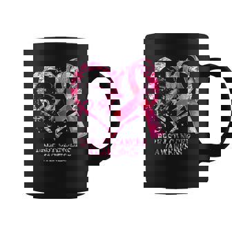 Dragonfly In October We Wear Pink Breast Cancer Awareness Coffee Mug - Thegiftio