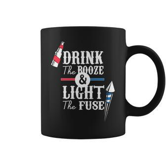 Drink The Booze Light The Fuse Coffee Mug - Monsterry