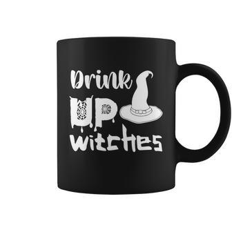 Drink Up Witches Witch Hat Halloween Quote Coffee Mug - Monsterry