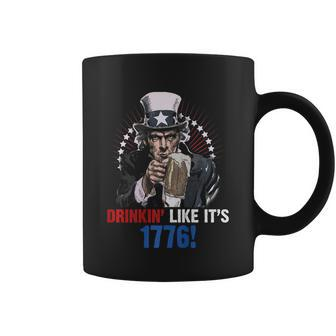 Drinkin Like Its 1776 4Th Of July Uncle Sam Coffee Mug - Monsterry DE