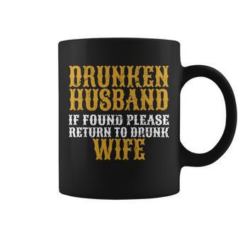 Drunken Husband If Found Return To Drunk Wife T-Shirt Graphic Design Printed Casual Daily Basic Coffee Mug - Thegiftio UK