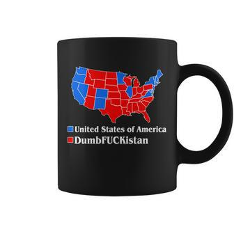 Dumbfuckistan Vs United States Of America Election Map Democrats Coffee Mug - Monsterry DE