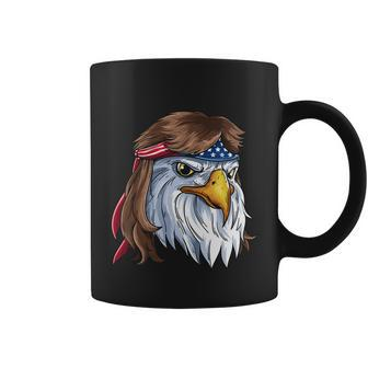 Eagle Mullet 4Th Of July Merica American Flag Funny Gift V4 Coffee Mug - Monsterry
