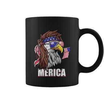 Eagle Mullet 4Th Of July Usa American Flag Merica Funny Gift V2 Coffee Mug - Monsterry