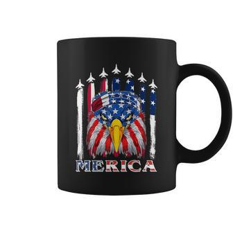 Eagle Mullet 4Th Of July Usa American Flag Merica Gift V2 Coffee Mug - Monsterry DE