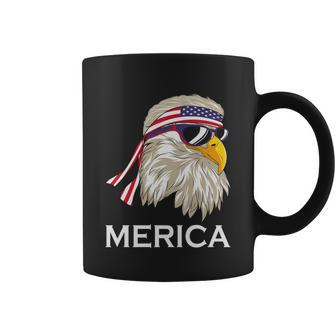 Eagle Mullet 4Th Of July Usa Merica Funny 4Th Of July Gift Coffee Mug - Monsterry
