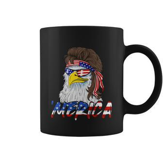 Eagle Mullet Merica 4Th Of July Usa American Flag Patriotic Gift Coffee Mug - Monsterry UK