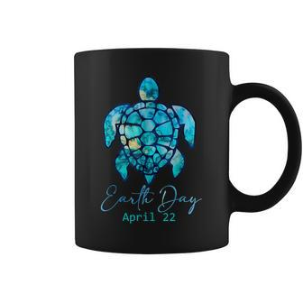 Earth Day 2022 Restore Earth Sea Turtle Art Save The Planet Coffee Mug - Thegiftio UK