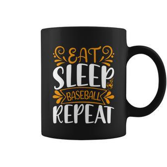 Eat Sleep Baseball Repeat V3 Coffee Mug - Monsterry