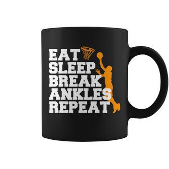 Eat Sleep Break Ankles Repeat Tshirt Coffee Mug - Monsterry