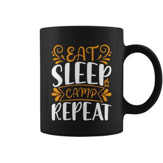 Eat Sleep Camp Repeat V2 Coffee Mug - Monsterry UK