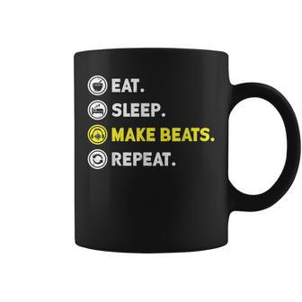 Eat Sleep Make Beats Beat Makers Music Producer Dj Mens Coffee Mug - Seseable