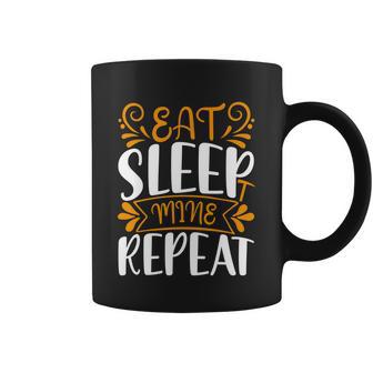 Eat Sleep Mine Repeat Coffee Mug - Monsterry